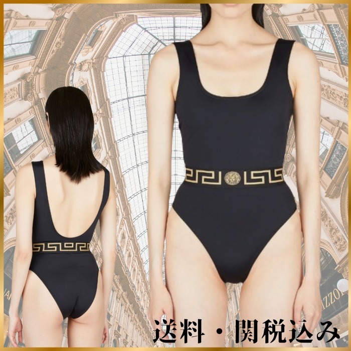 ♦VERSACE♦グレカ ボーダー スイムウェア