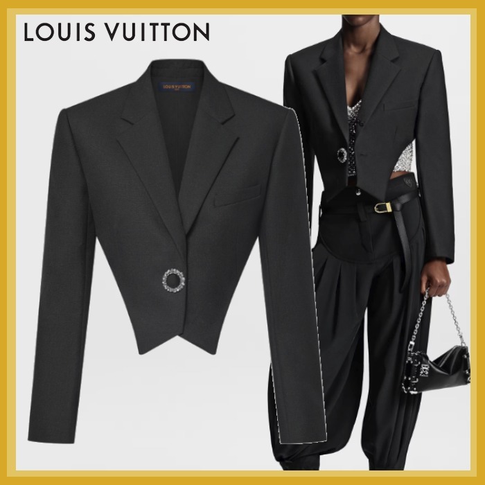Louis Vuitton《ジュエルボタンクロップブレザー》ウール 直営店