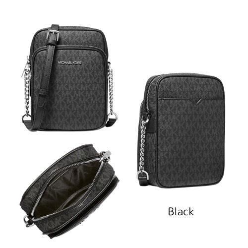MICHAEL KORS ジェットセット ロゴ クロスボディ バッグ 黒