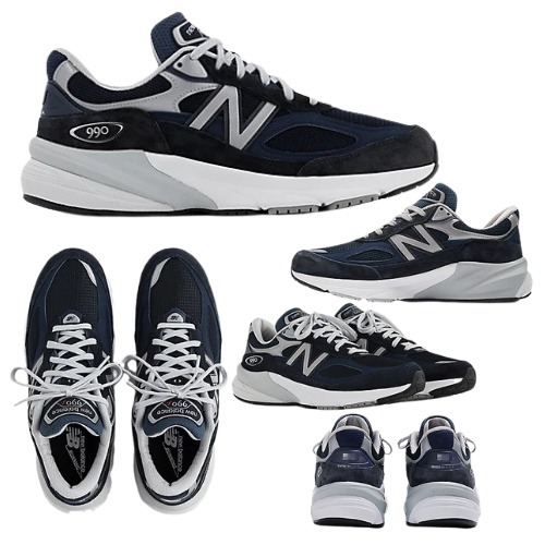 NEW BALANCE スニーカー Made in USA 990v6 ネイビー