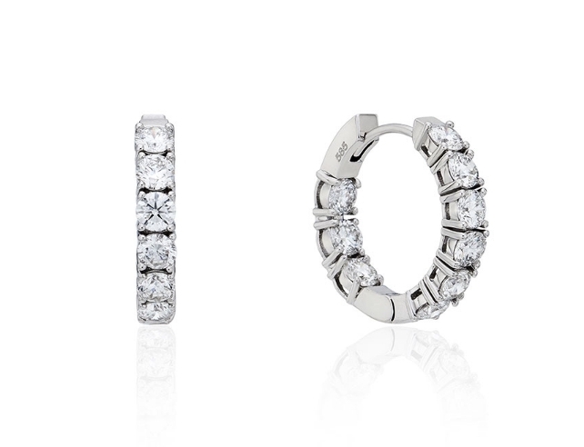 【HYERES LOR】24SS★ Lab Diamond 14K 0.1Ct Tennis Earrings