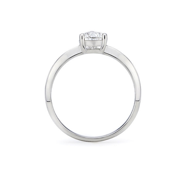 【HYERES LOR】24SS★ Lab Dia 14K 1.0ct Pear Solitaire Ring