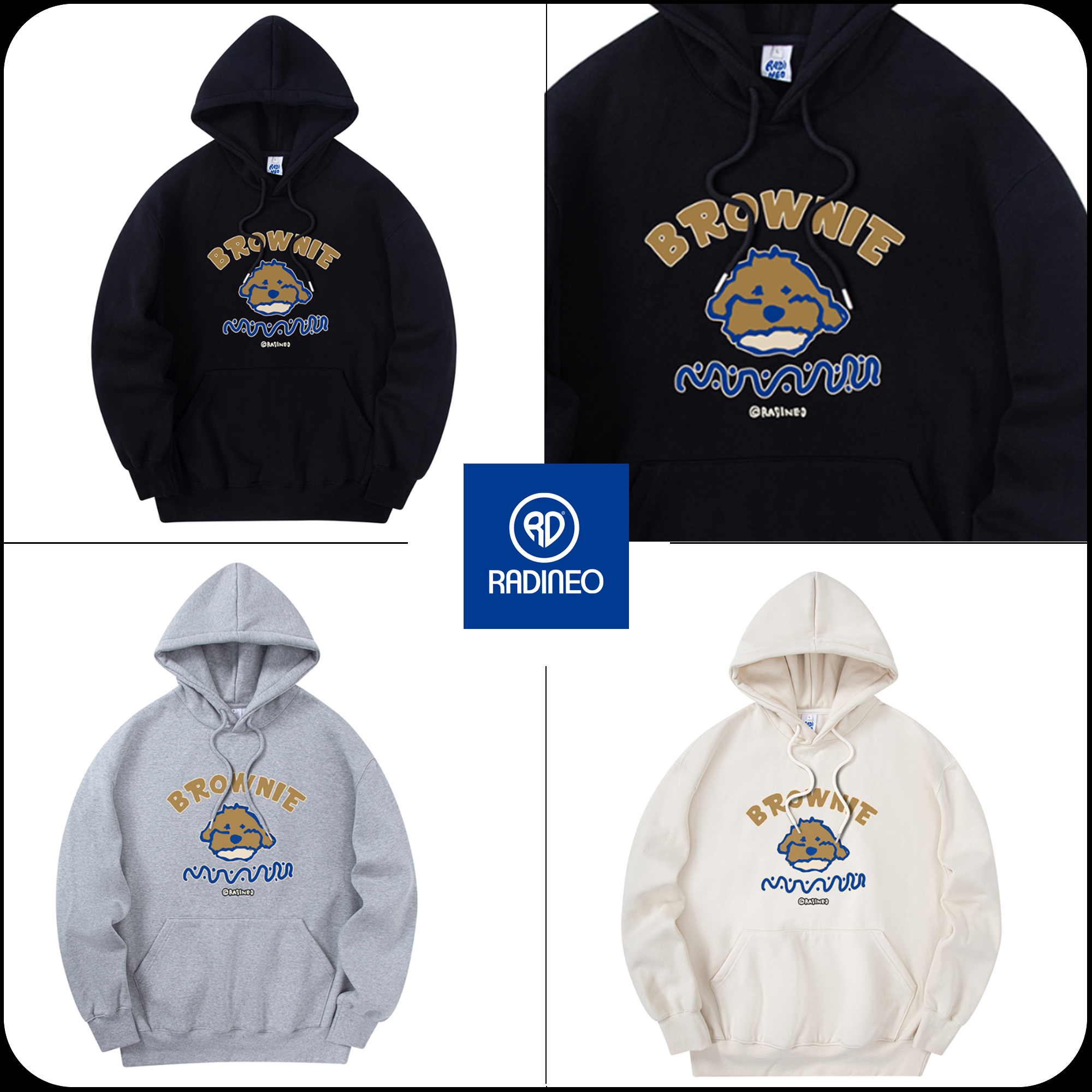 [RADINEO]★ 韓国人気★BROWNIE HOODIE
