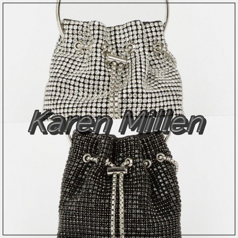 Karen Millen☆バケット フープ クラッチ バッグ