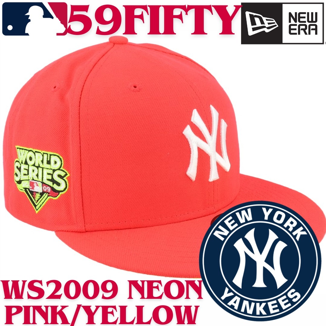 【US限定】NEW ERA 59FIFTY New York Yankees Neon Pink/Yellow