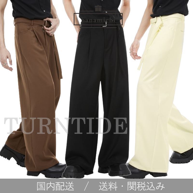 TURNTIDE*日本未入荷 韓国風デザイン Wide Leg Drape Pants