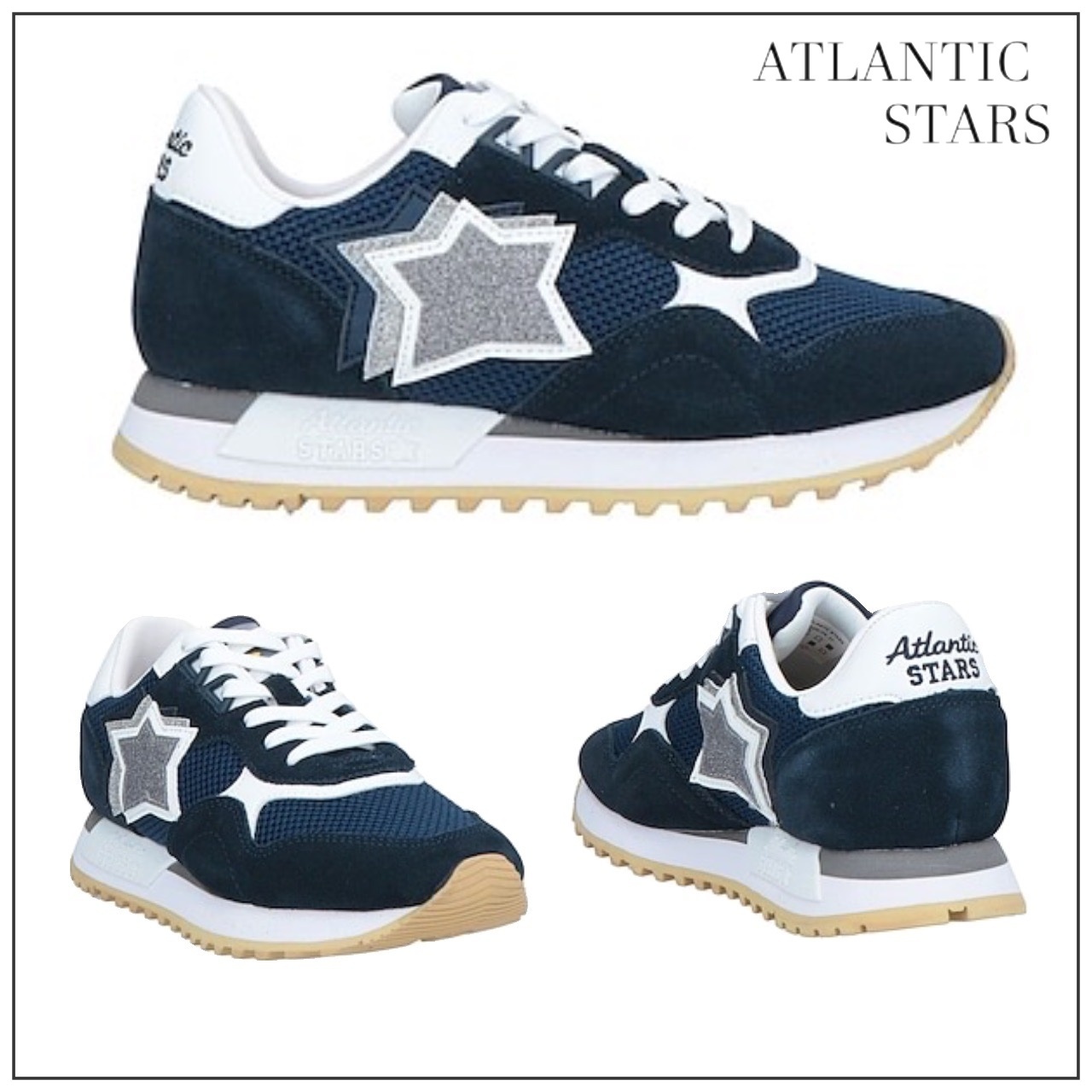 【Atlantic STARS】グリッター ロゴ スニーカー ※送料込