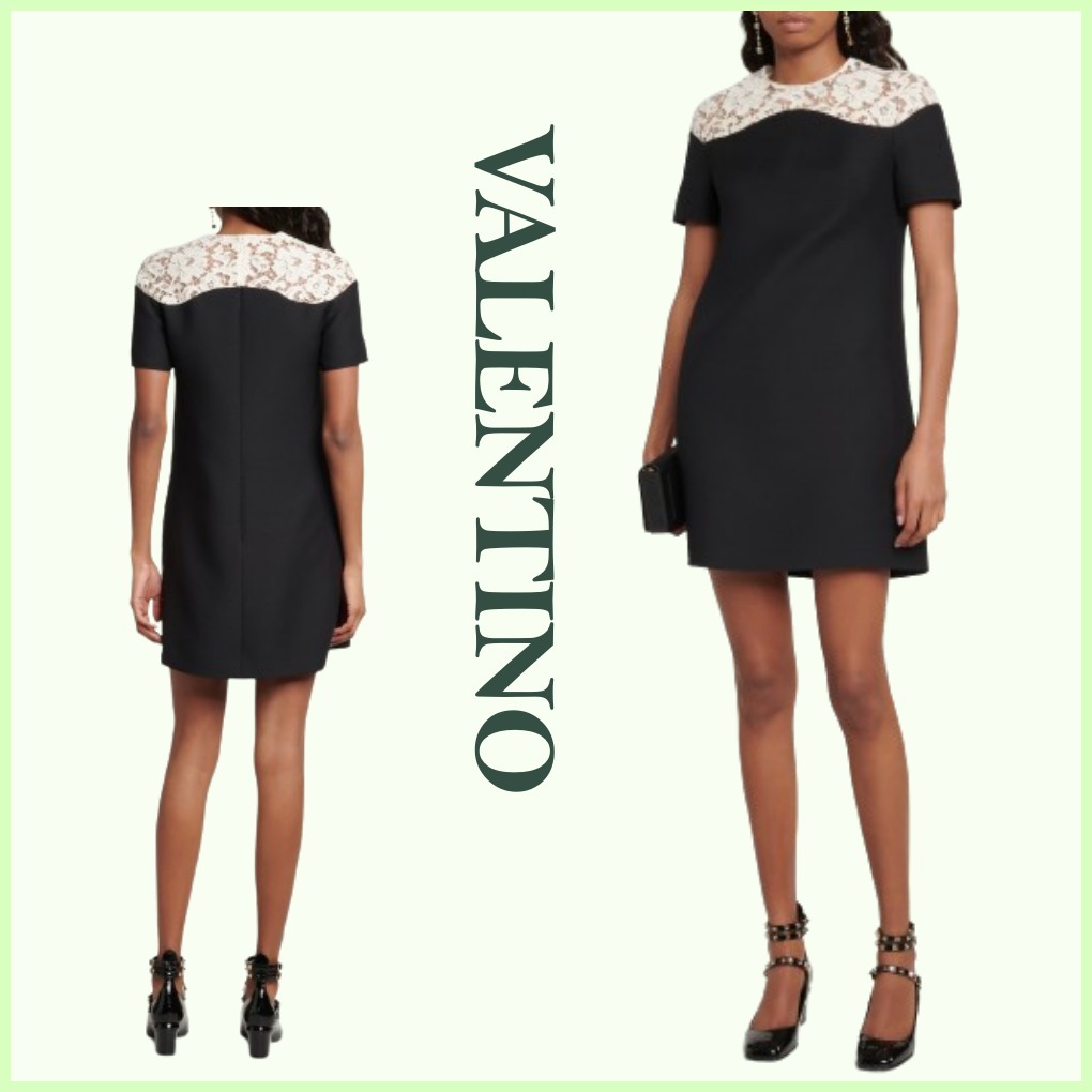 ◆VALENTINO(バレンティーノ)ネックライン ミニ ドレス