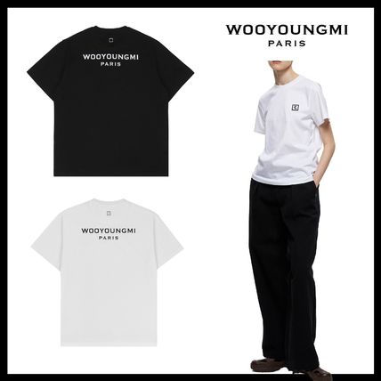WOOYOUNGMI 25SS ブラック パール バック ロゴ T シャツ Black 3D Coral Back Logo T-Shirt - WOOYOUNGMI