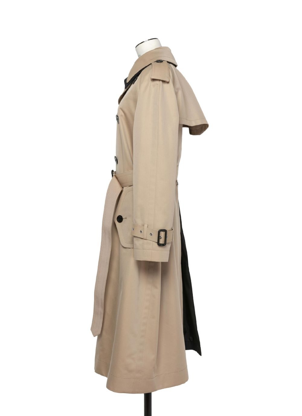 国内より1WEEK【sacai】Cotton Chino x Cotton Gabardine Coat sacai Black Cotton Chino x Gabardine Coat