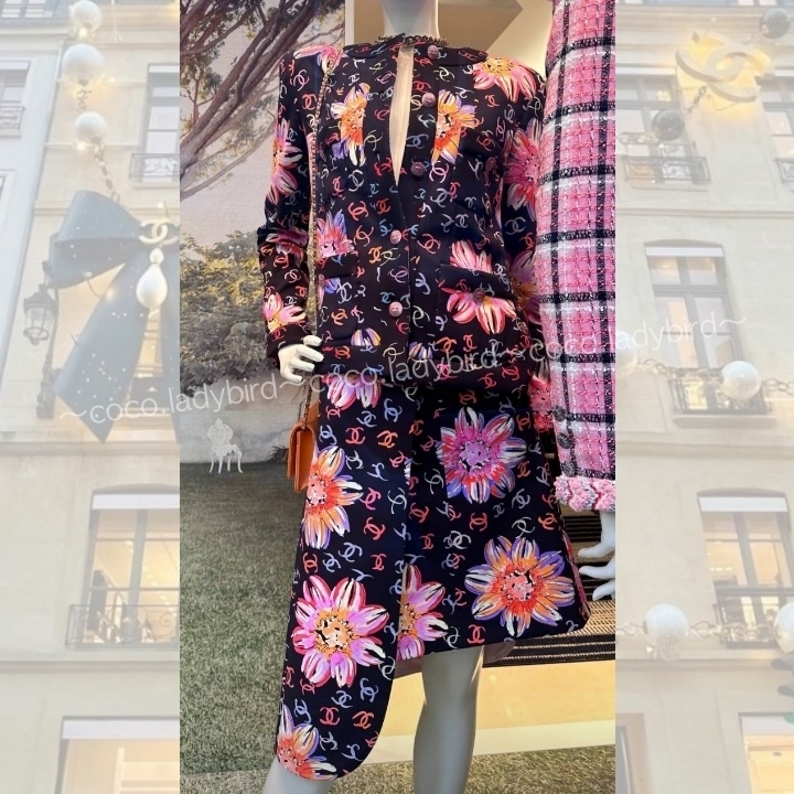 CHANEL♡新作♡華やかで美しい配色 スカート♡ 新品CHANELロングスカート】