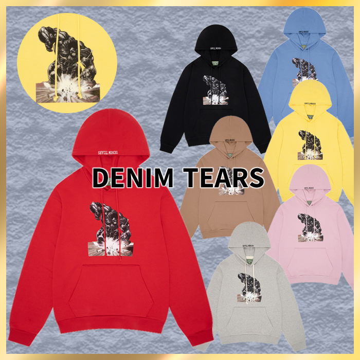 国内発送/関税込☆Denim Tears☆プリント プルオーバー パーカー