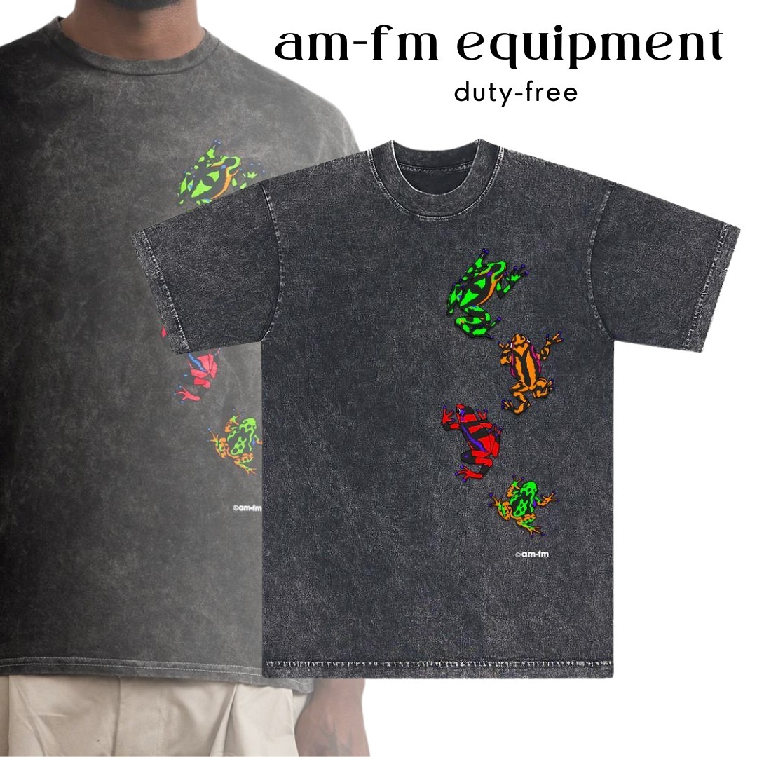 【am-fm equipment】RIBBIT TEE プリントTシャツ