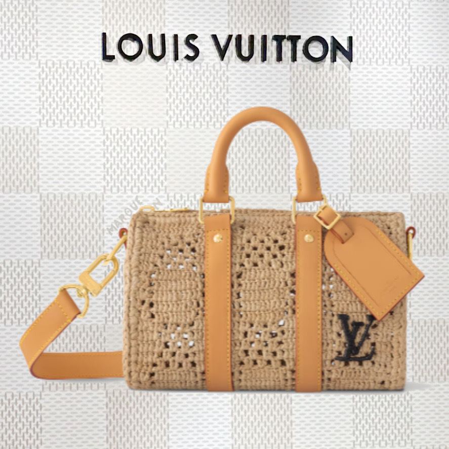 Louis Vuitton【新作】キーポル ショルダーバッグ ラフィア 春夏