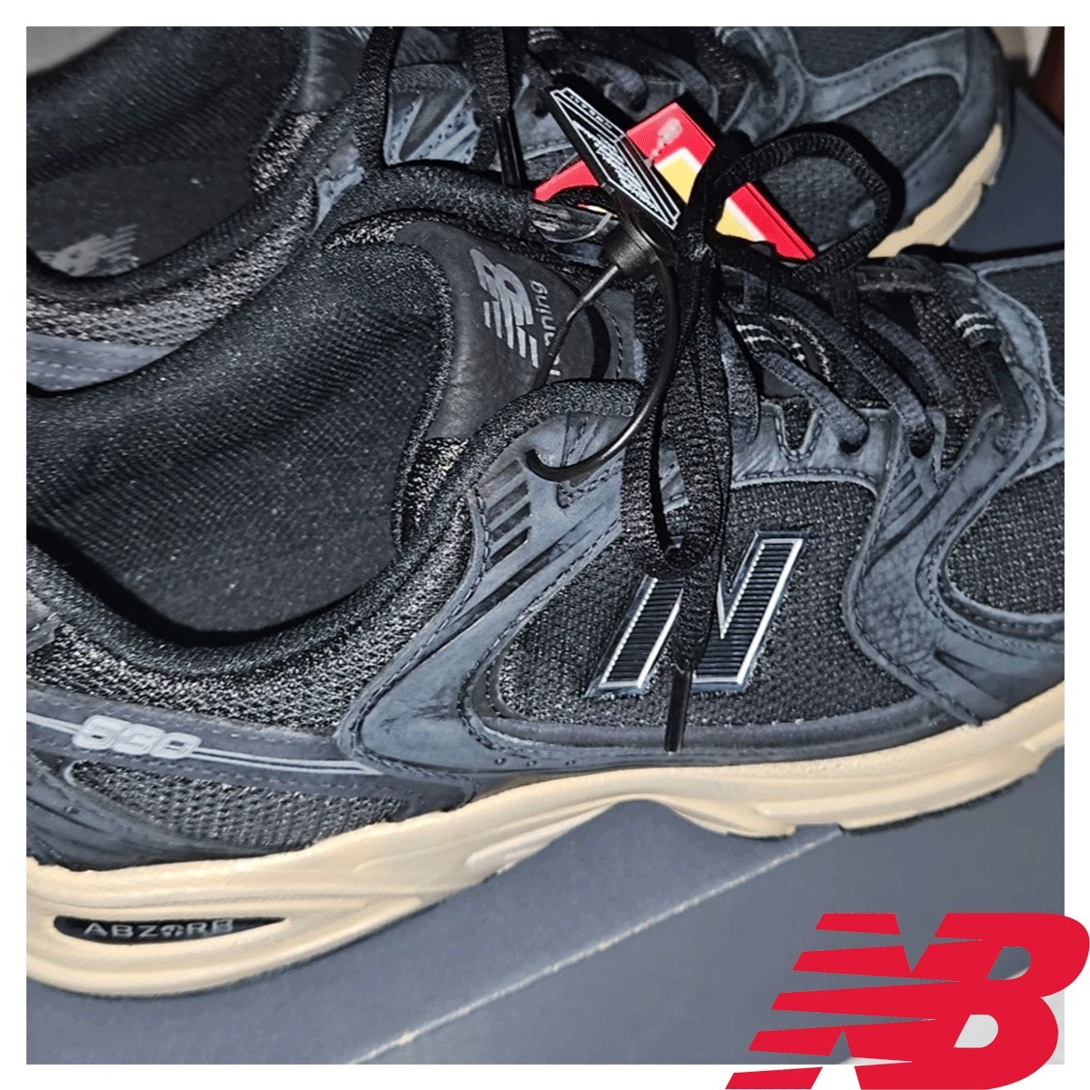 ♥ New Balance 530 Vintage Black Gum