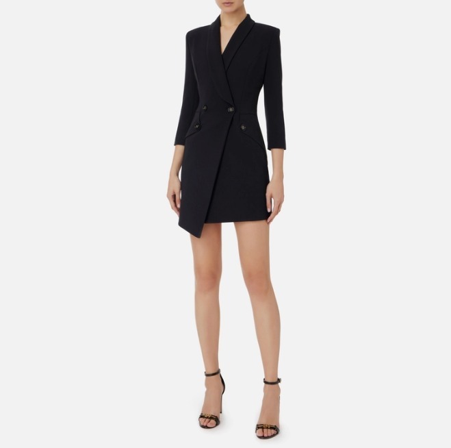 エリザベッタ フランキ ワンピース アシンメトリー ロゴ 大人気 希少 人気 ELISABETTA FRANCHI アシンメトリーコートドレス 4色