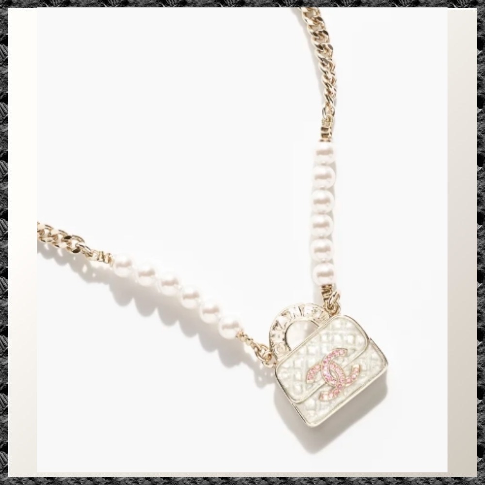◆送料込み♪【CHANEL】24SS バッグモチーフ パール ネックレス