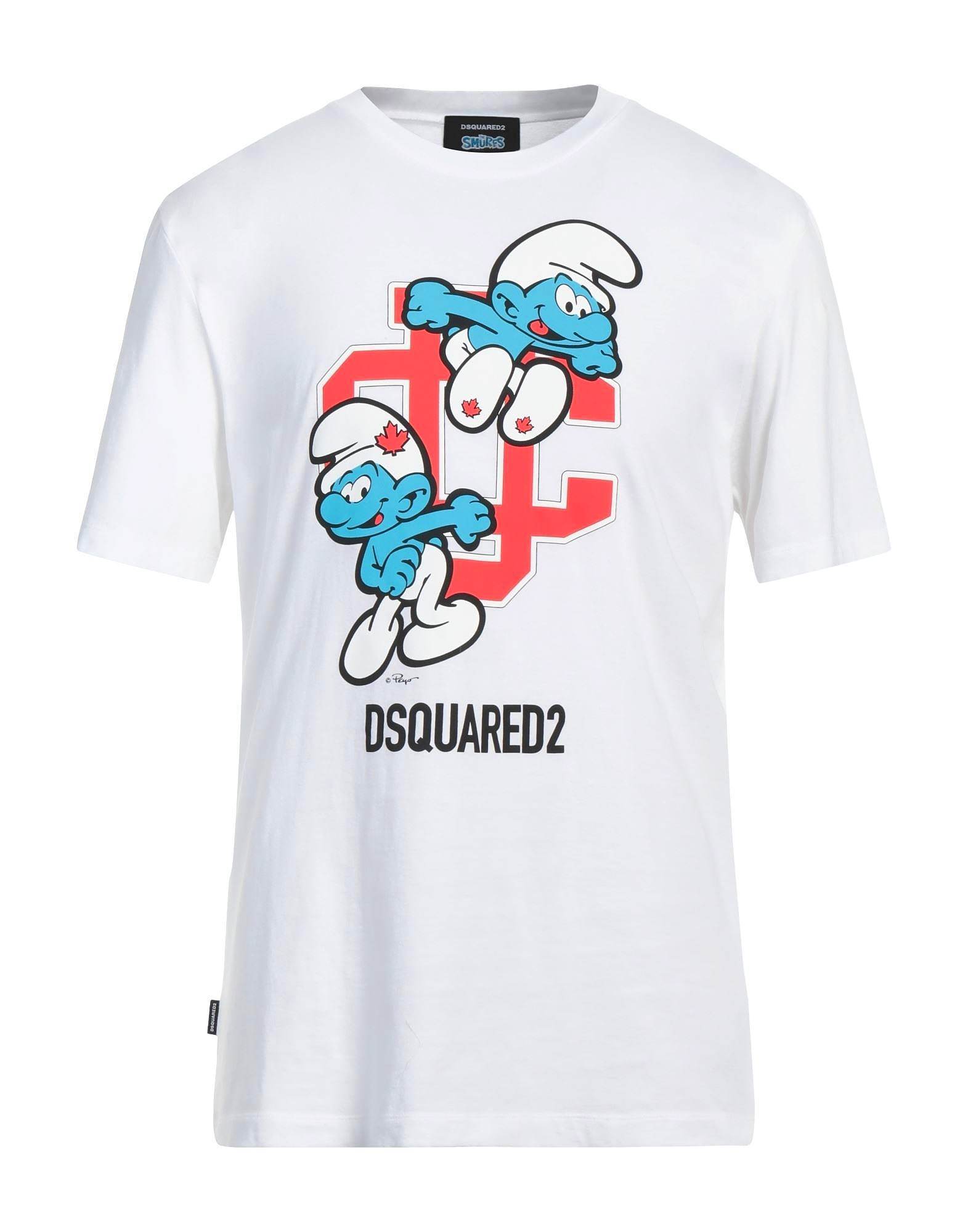 D squared2★サーフドッグ ロゴ プリント Tシャツ★送関込 DSQUARED2】ロゴ キャラクタープリント クルーネック Tシャツ (D