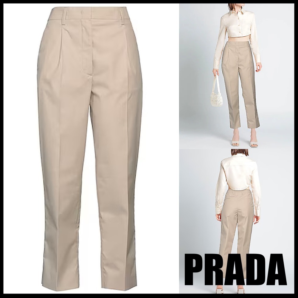 【PRADA】クラシックパンツ ベージュ ☆セール中 !!