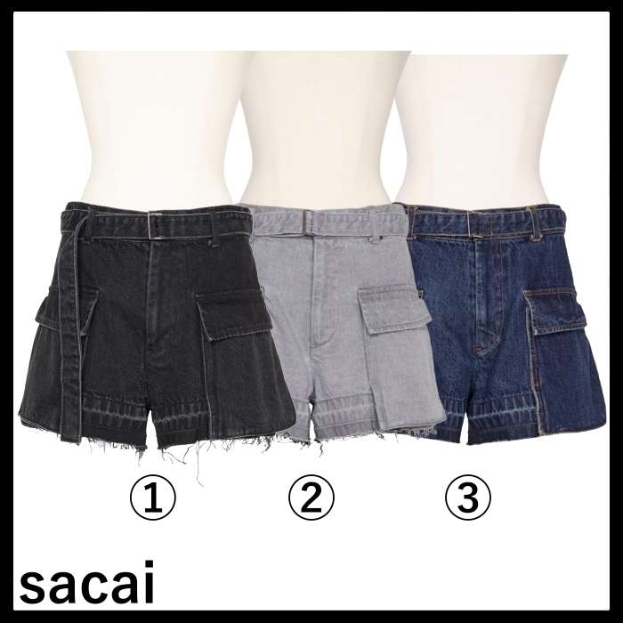 sacai 国内買付 Denim Shorts