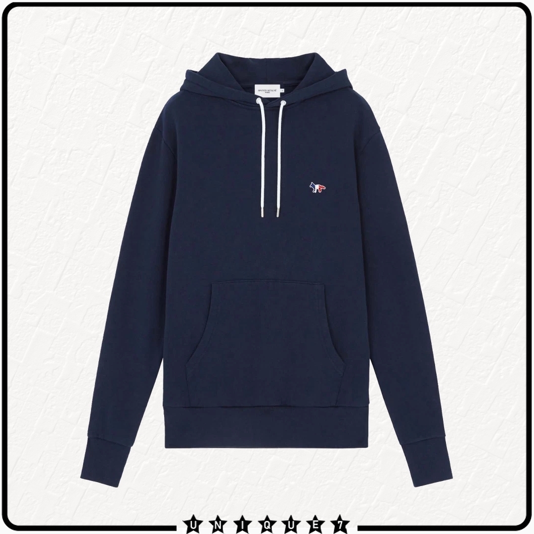 パーカー・フーディ Maison Kitsune Tricolor Fox Patch Hoodie Navy