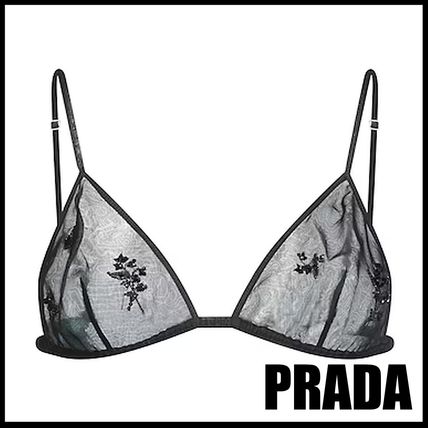 インナー・ルームウェアその他 PRADA Rhinestone mesh bra Beige PRADA(プラダ) インナー・ルームウェアその他(レディース