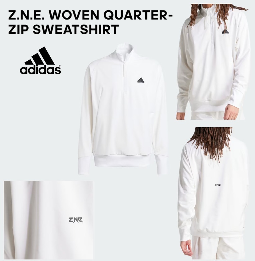 最新☆アディダスメンズ☆Z.N.E. WOVEN QUARTER-ZIP SWEATSHIRT