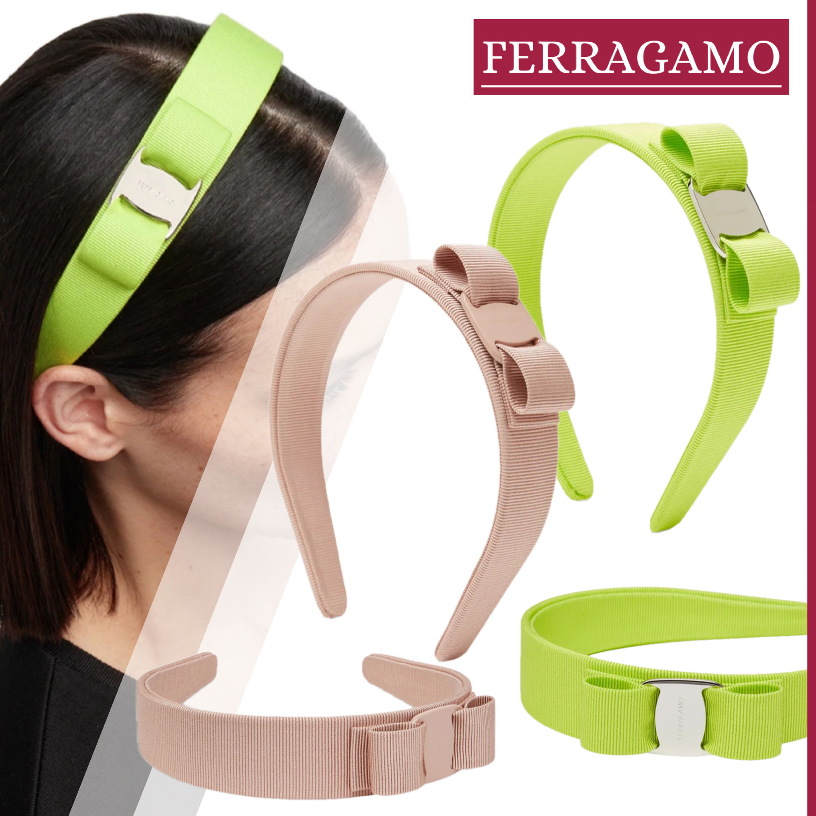 【国内即発】FERRAGAMO『カチューシャ ヴァラ・リボン』送料込