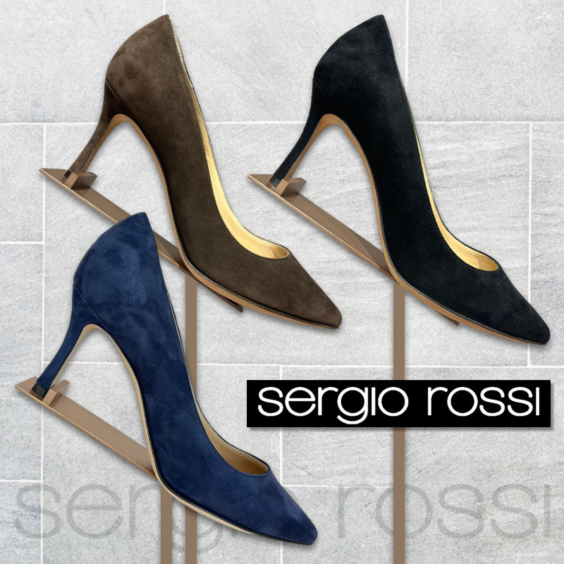 【Sergio Rossi】New Secret H75mm ロイヤル パンプス 3色展開