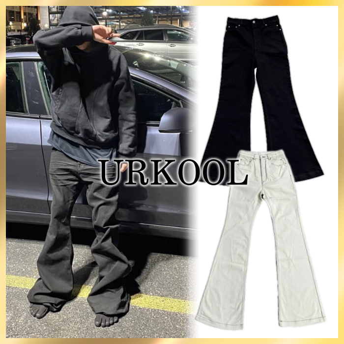 国内発送/関税込☆URKOOL☆フレア ブーツカット デニム パンツ☆