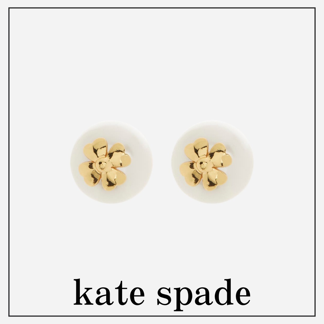 【kate spade】パールスタッドピアス