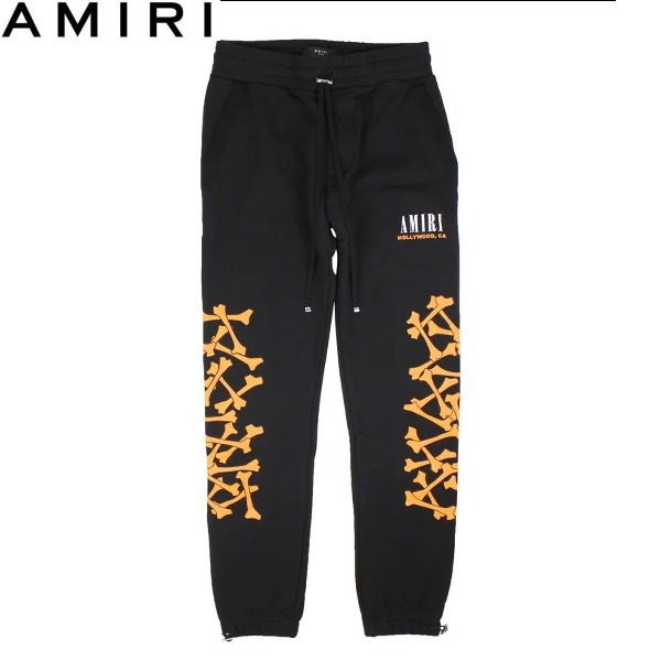 【国内即発送★関税込み】AMIRI アミリ ロゴ スウェットパンツ AMIRI アミリ ロゴプリントスウェットパンツ ブラック パンツ