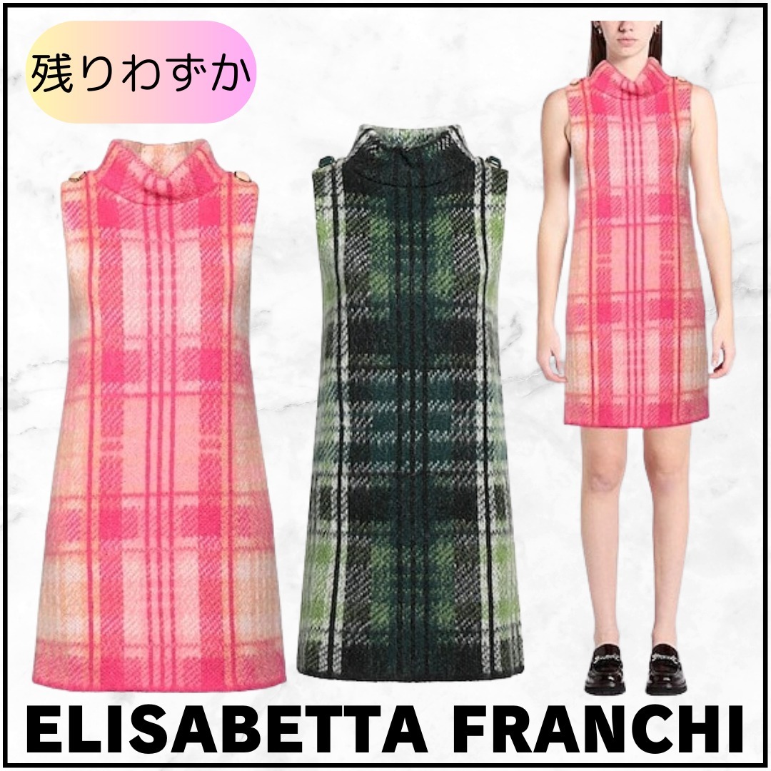 残りわずか【ELISABETTA FRANCHI】ミニワンピースドレス⑧