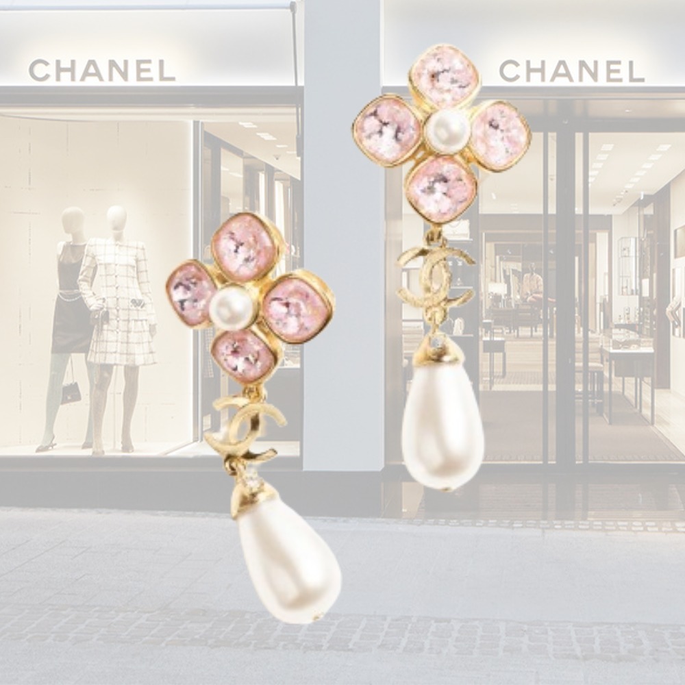 【CHANEL】 【シャネル】 ペンダント ガラスパール
