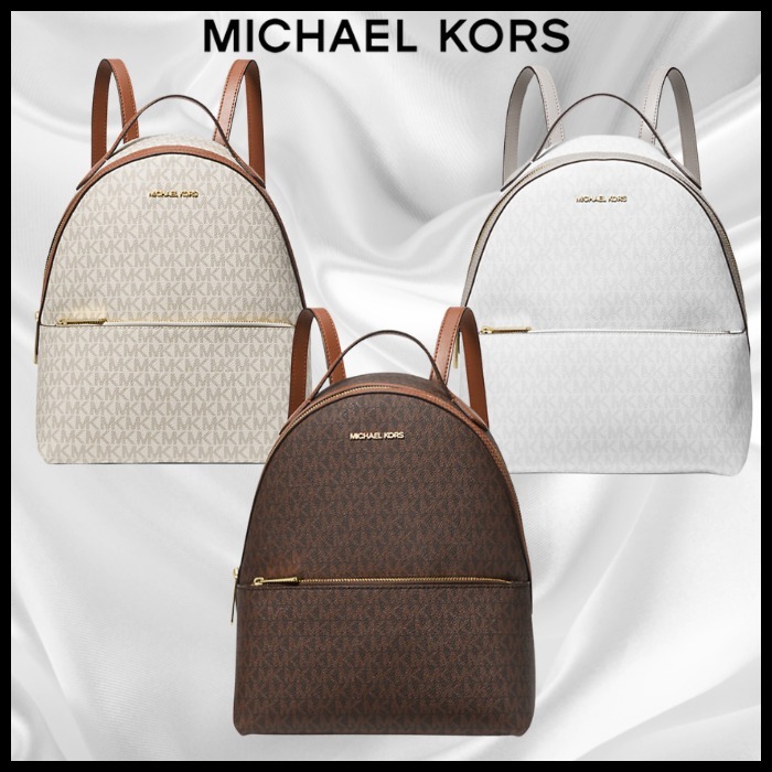 定番【Michael Kors】ミディアムロゴバックパック〈モノグラム〉