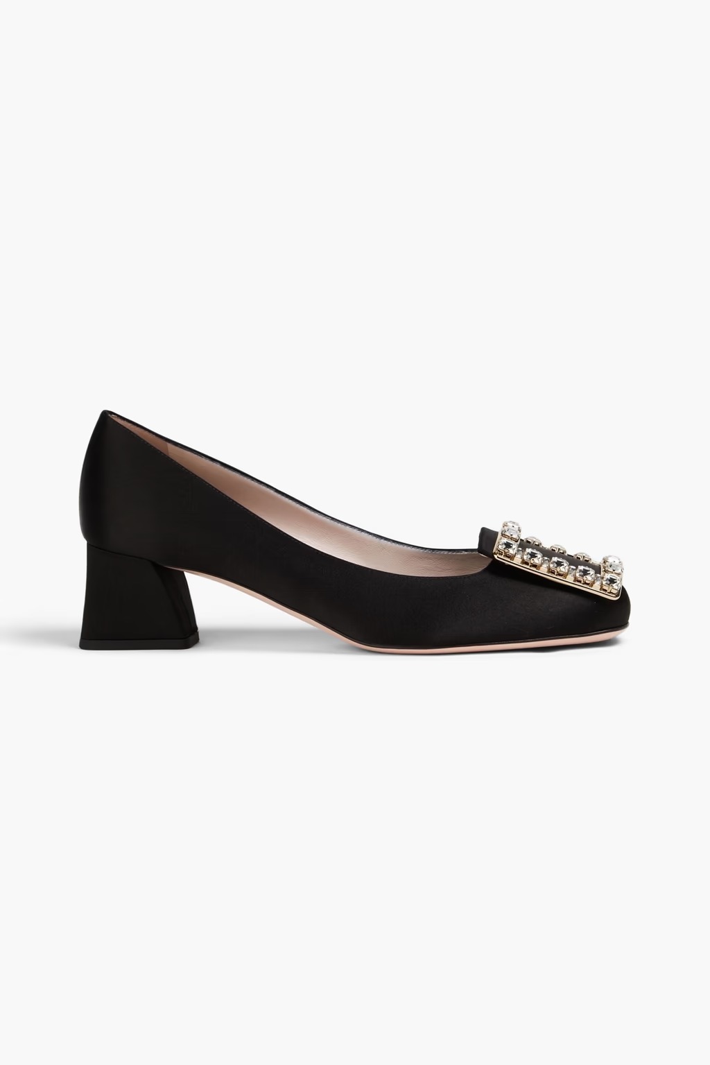 Tres Vivier Strass サテン パンプス