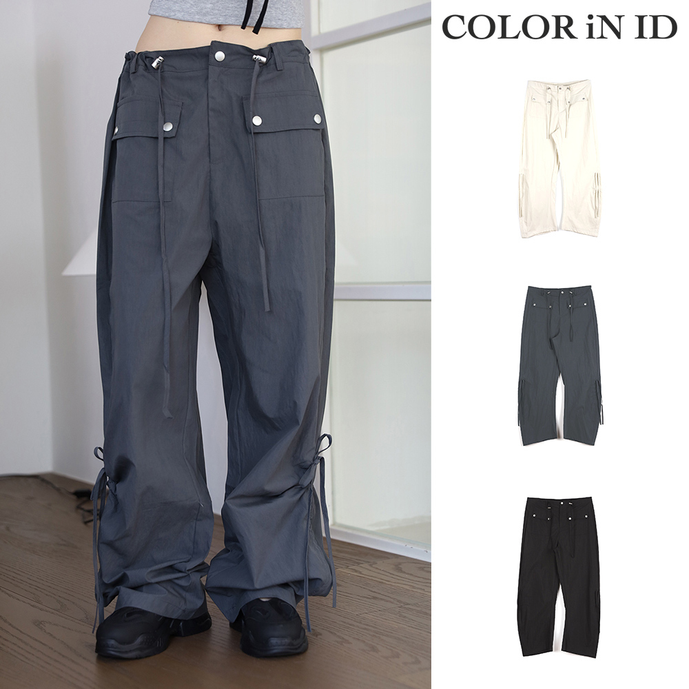 【COLOR iN ID】Liu string pocket pants