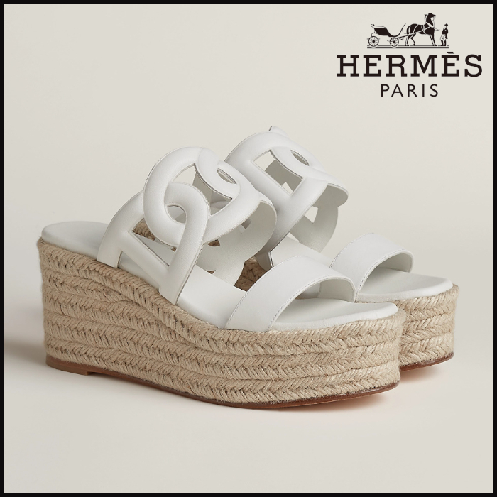 ■かわいい厚底【 HERMES 】サンダル Ithea 30