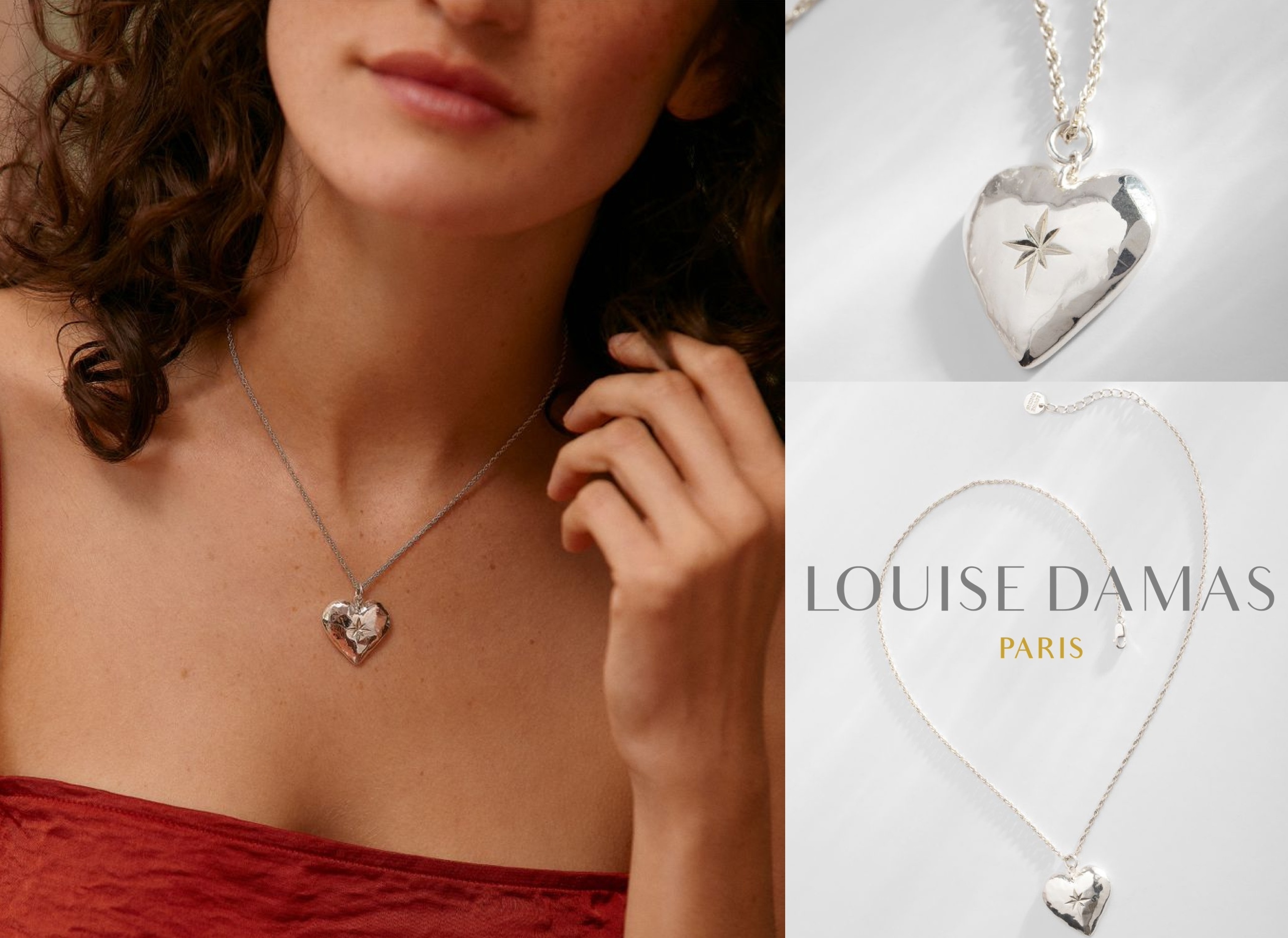 ★Louise Damas★MICHELLE ネックレス ペンダント 刻印可 SILVER