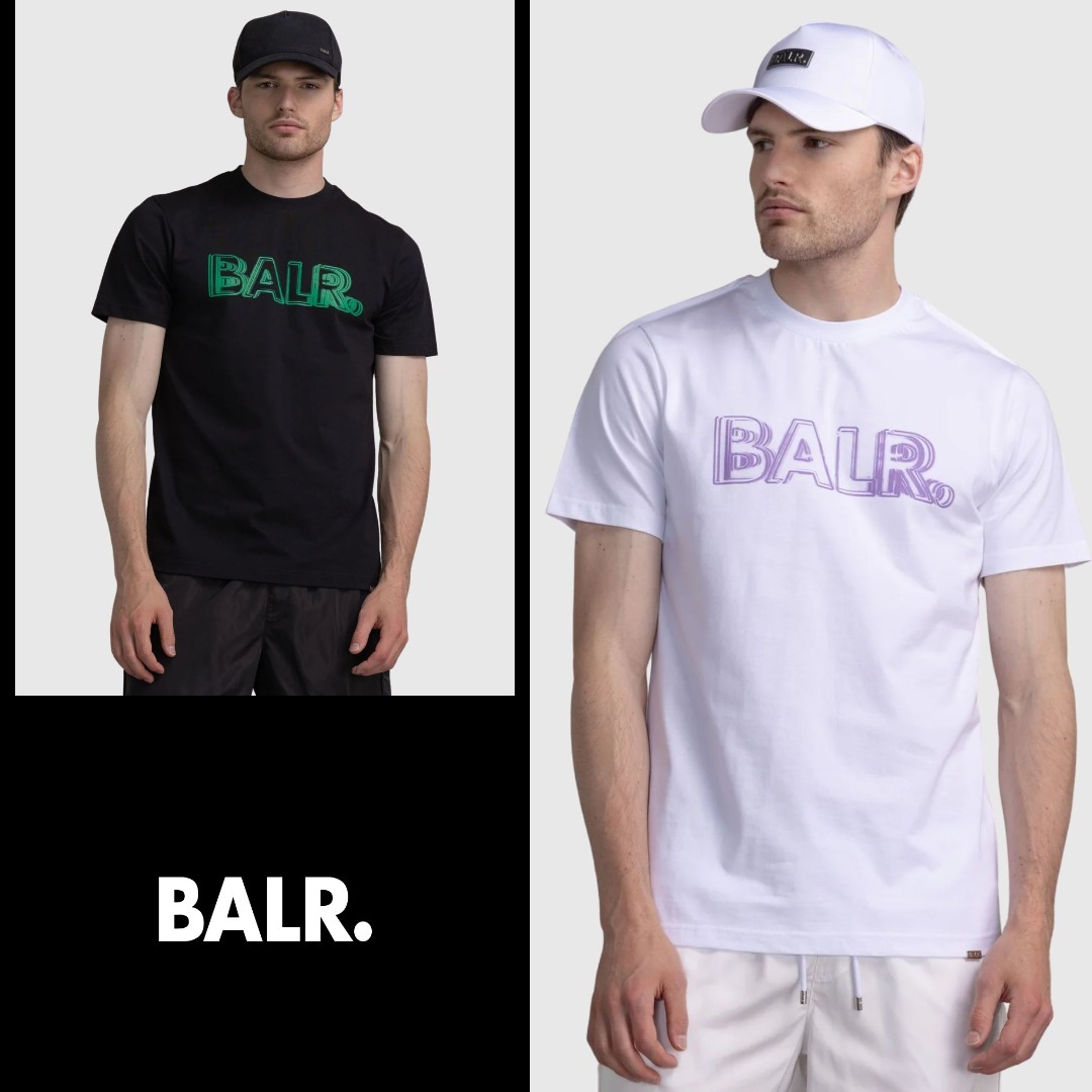 ◆BALR.◆ボーラー Olaf Straight Neon Brand Tシャツ