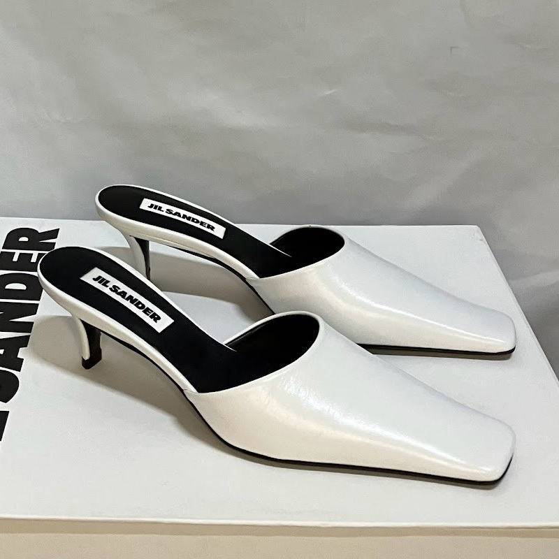 直営店買付 JIL SANDER ジルサンダー レザー ミュール 直営店】Jil Sander ジルサンダー レザーミュール