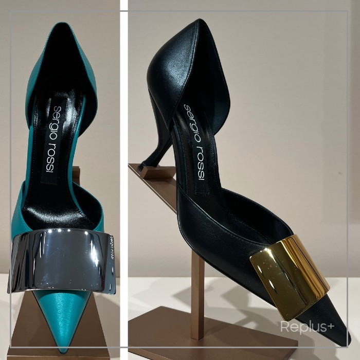 【Sergio Rossi】Sr Miroir パンプス ナッパレザー メタル 2色