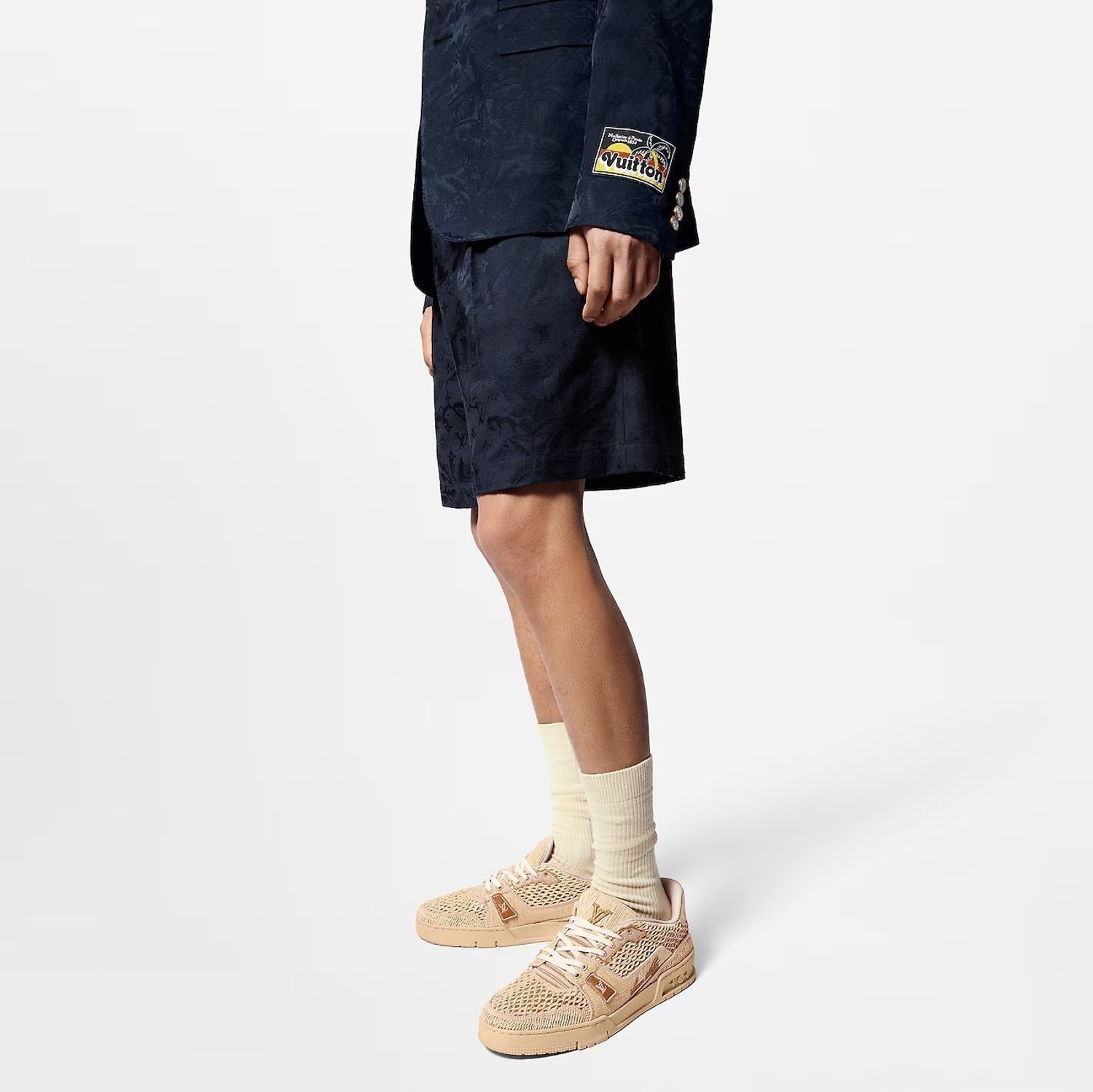 《上質/ラフィア素材》LOUIS VUITTON LV トレイナー スニーカー