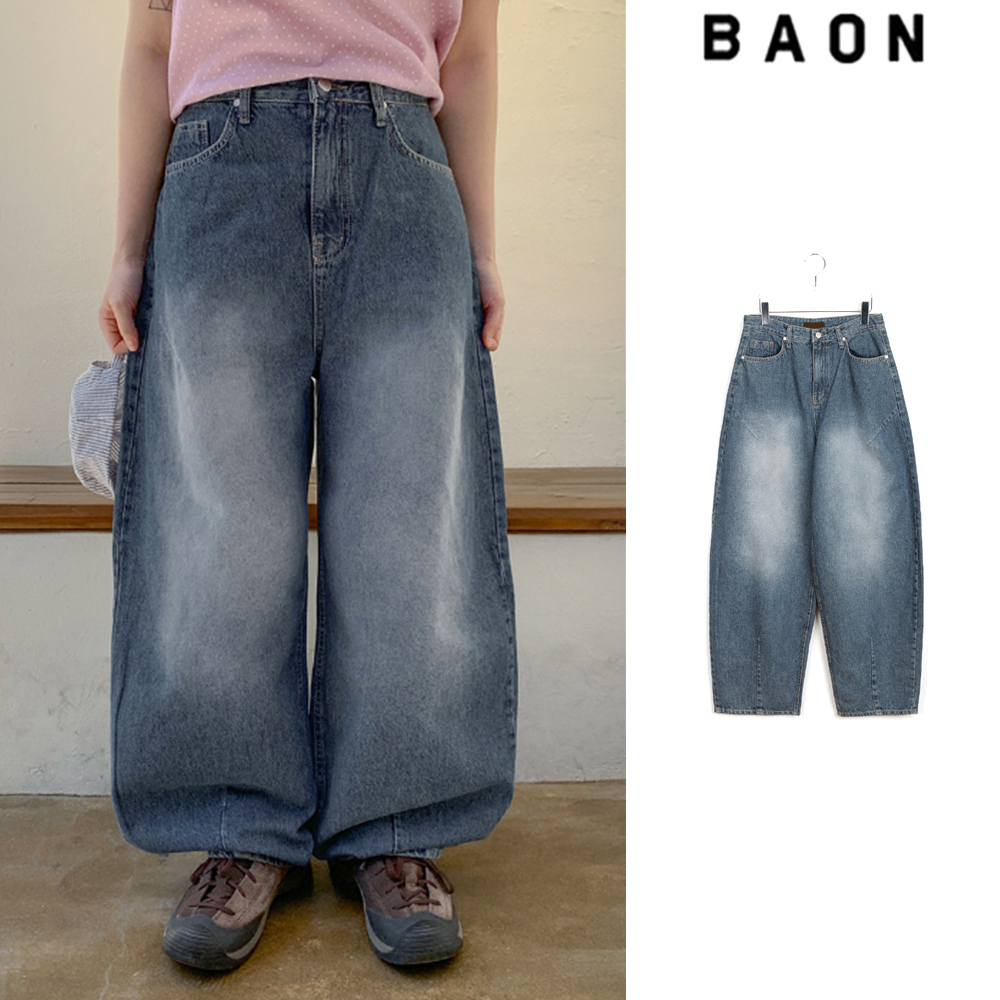 【BAON】Shuimi balloon wide denim pants