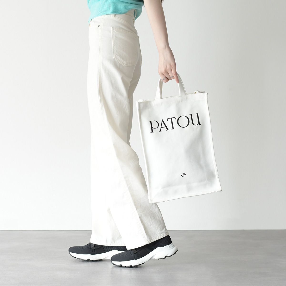 【SALE】コットンキャンバス製パトゥトート ヴァーティカル 国内即発】PATOU キャンバス パトゥトート ヴァーティカル