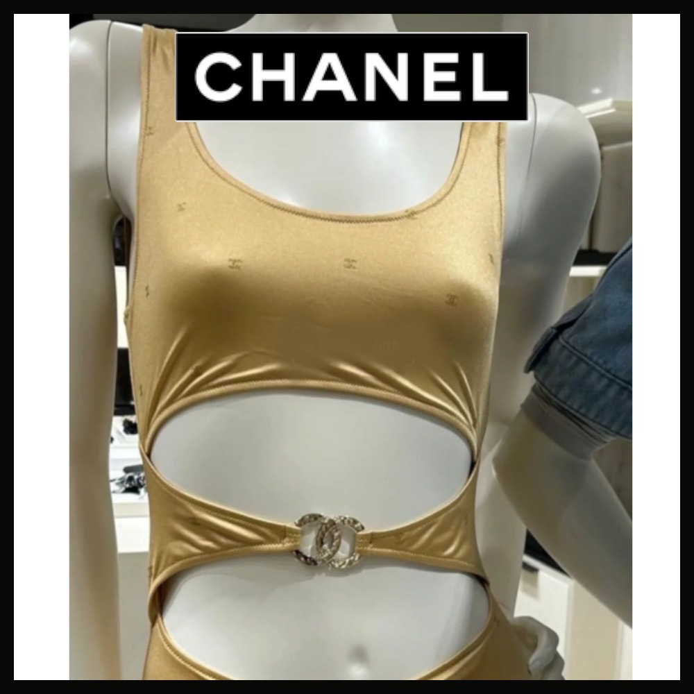 【肌見せがセクシー♡】CHANEL ワンピース水着