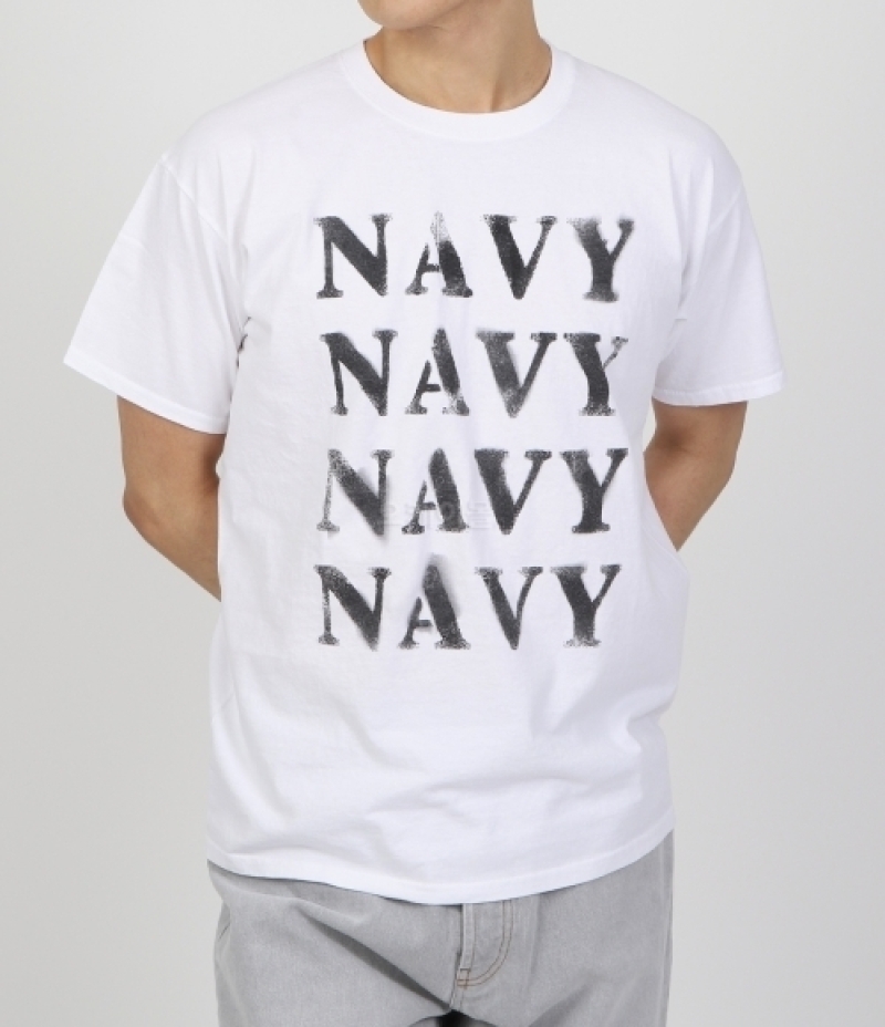 WILD DONKEY｜SHORT-SLEEVED ROUND NECK T-SHIRTS (T-NAVY)