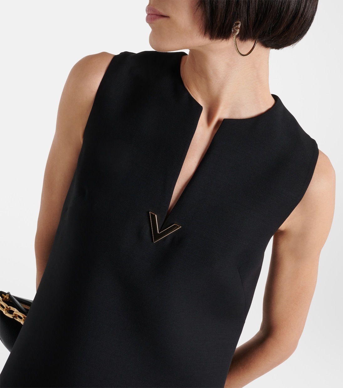 送料込/関税込■VALENTINO■VGold クレープクチュールミニドレス 送料関税込□VALENTINO□VGold クレープクチュール ミニドレス