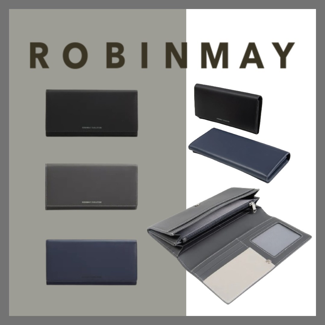 追跡有★ROBINMAY 本革 カードが10枚入る バイカラー 長財布