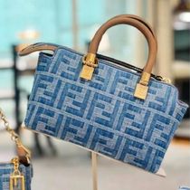 【FENDI】バイ ザ ウェイ ミニ ボストン ライトブルー FFデニム